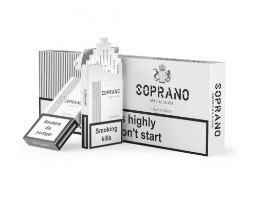  Сигареты Soprano Special Silver Superslims (Сопрано Сильвер Суперслимс)